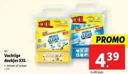 Lidl Vochtige doekjes XXL aanbieding