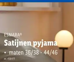 Lidl Satijnen pyjama aanbieding