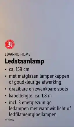 Lidl Ledstaanlamp aanbieding