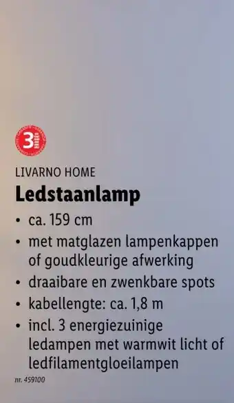 Lidl Ledstaanlamp aanbieding