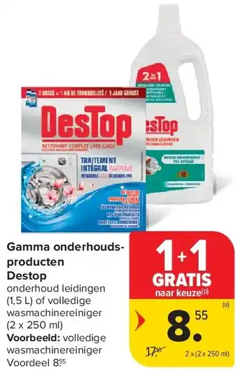 Carrefour Gamma onderhoudsproducten Destop aanbieding