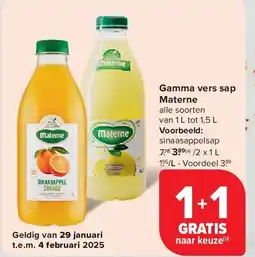 Carrefour Gamma vers sap Materne aanbieding