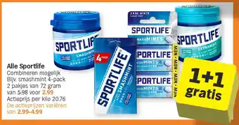 Albert Heijn Alle Sportlife aanbieding