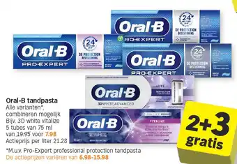 Albert Heijn Oral-B tandpasta aanbieding