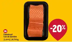 Delhaize Zalmforel van de fjorden aanbieding