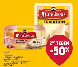 Delhaize Maredsous Kaas aanbieding