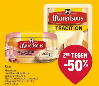 Delhaize Maredsous Kaas aanbieding