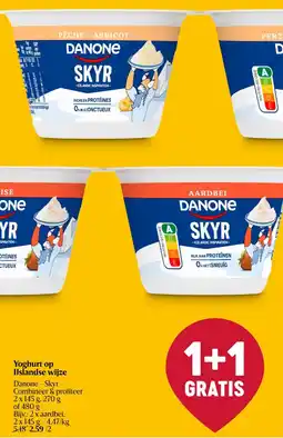 Delhaize Danone Yoghurt op IJslandse wijze aanbieding