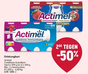 Delhaize Actimel Drinkyoghurt aanbieding