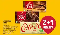 Delhaize Côte d'Or Chocoladetablet aanbieding