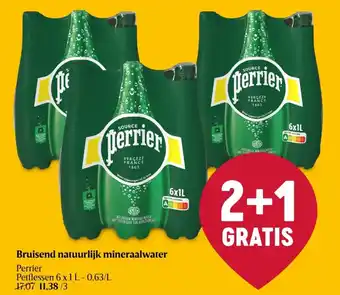 Delhaize Perrier Bruisend natuurlijk mineraalwater aanbieding