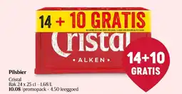 Delhaize Cristal Pilsbier aanbieding