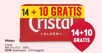 Delhaize Cristal Pilsbier aanbieding