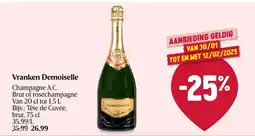 Delhaize Champagne A.C. Vranken Demoiselle aanbieding