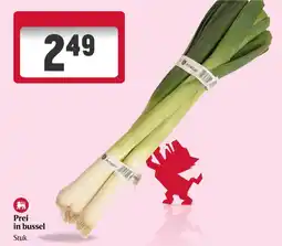 Delhaize Prei in bussel aanbieding