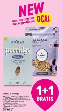 Delhaize Granola of porridge aanbieding