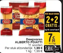 Cora Deegwaren ALBERTO POIATTI aanbieding