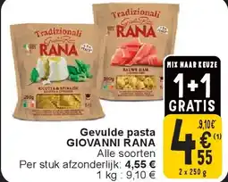 Cora Gevulde pasta GIOVANNI RANA aanbieding