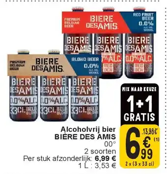 Cora Alcoholvrij bier BIÈRE DES AMIS aanbieding