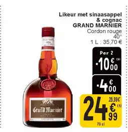 Cora Likeur met sinaasappel & cognac GRAND MARNIER aanbieding