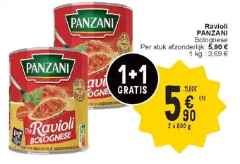 Cora Ravioli PANZANI aanbieding