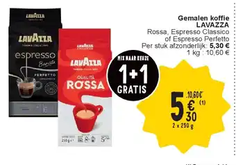 Cora Gemalen koffie LAVAZZA aanbieding