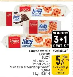 Cora Luikse wafels LOTUS aanbieding