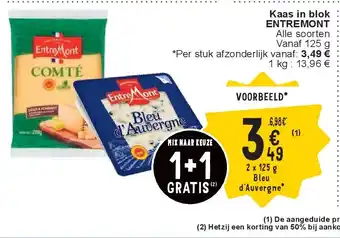 Cora Kaas in blok ENTREMONT aanbieding