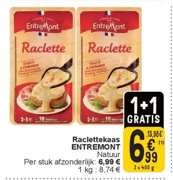 Cora Raclettekaas ENTREMONT aanbieding