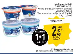 Cora Melks pecialiteit DANONE SKYR aanbieding