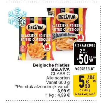 Cora Belgische frietjes BELVIVA aanbieding