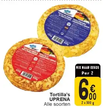 Cora Tortilla’s UPRENA aanbieding