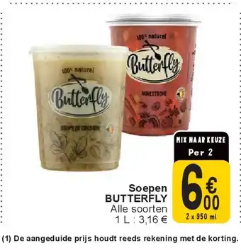 Cora Soepen BUTTERFLY aanbieding