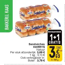 Cora Sandwiches HARRYS aanbieding