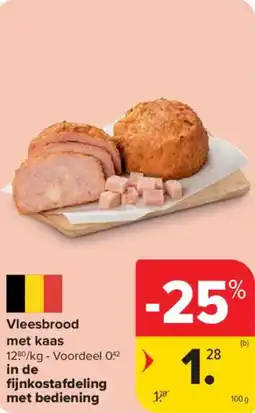 Carrefour Market Vleesbrood met kaas aanbieding