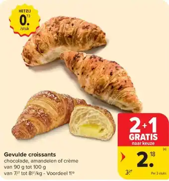 Carrefour Market Gevulde croissants aanbieding