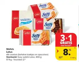 Carrefour Market Wafels lotus aanbieding