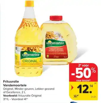 Carrefour Market Frituurolie Vandemoortele aanbieding