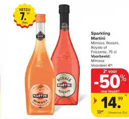 Carrefour Market Sparkling martini aanbieding