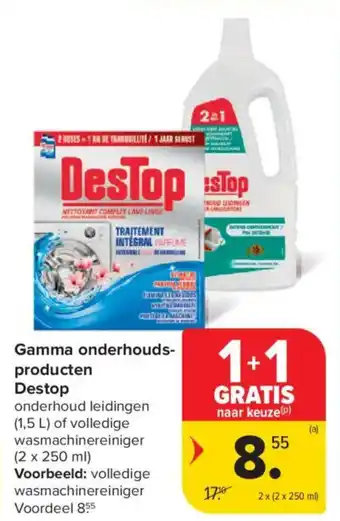 Carrefour Market Gamma onderhouds- producten destop aanbieding