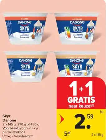 Carrefour Market Skyr Danone aanbieding