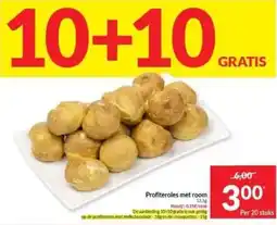 Intermarché Profiteroles met room aanbieding