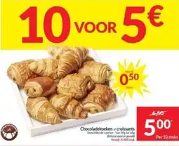 Intermarché Chocoladekoeken of croissants aanbieding