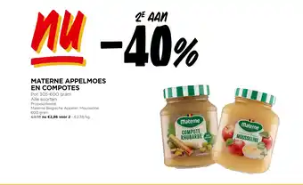 Jumbo Materne appelmoes en compotes aanbieding