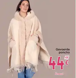 Cora Gevoerde poncho aanbieding