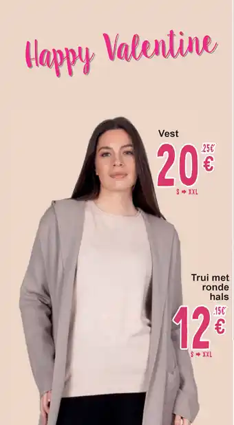 Cora Trui met ronde hals aanbieding