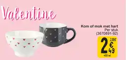 Cora Kom of mok met hart aanbieding