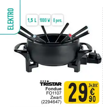 Cora TRISTAR Fondue FO1107 aanbieding