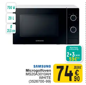 Cora Samsung microgolfoven MS20A3010AH aanbieding