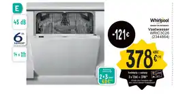 Cora Whirlpool vaatwasser WRIC3C26 aanbieding